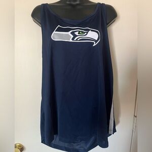 Seattle Seahawks Navy Blue Tank Top